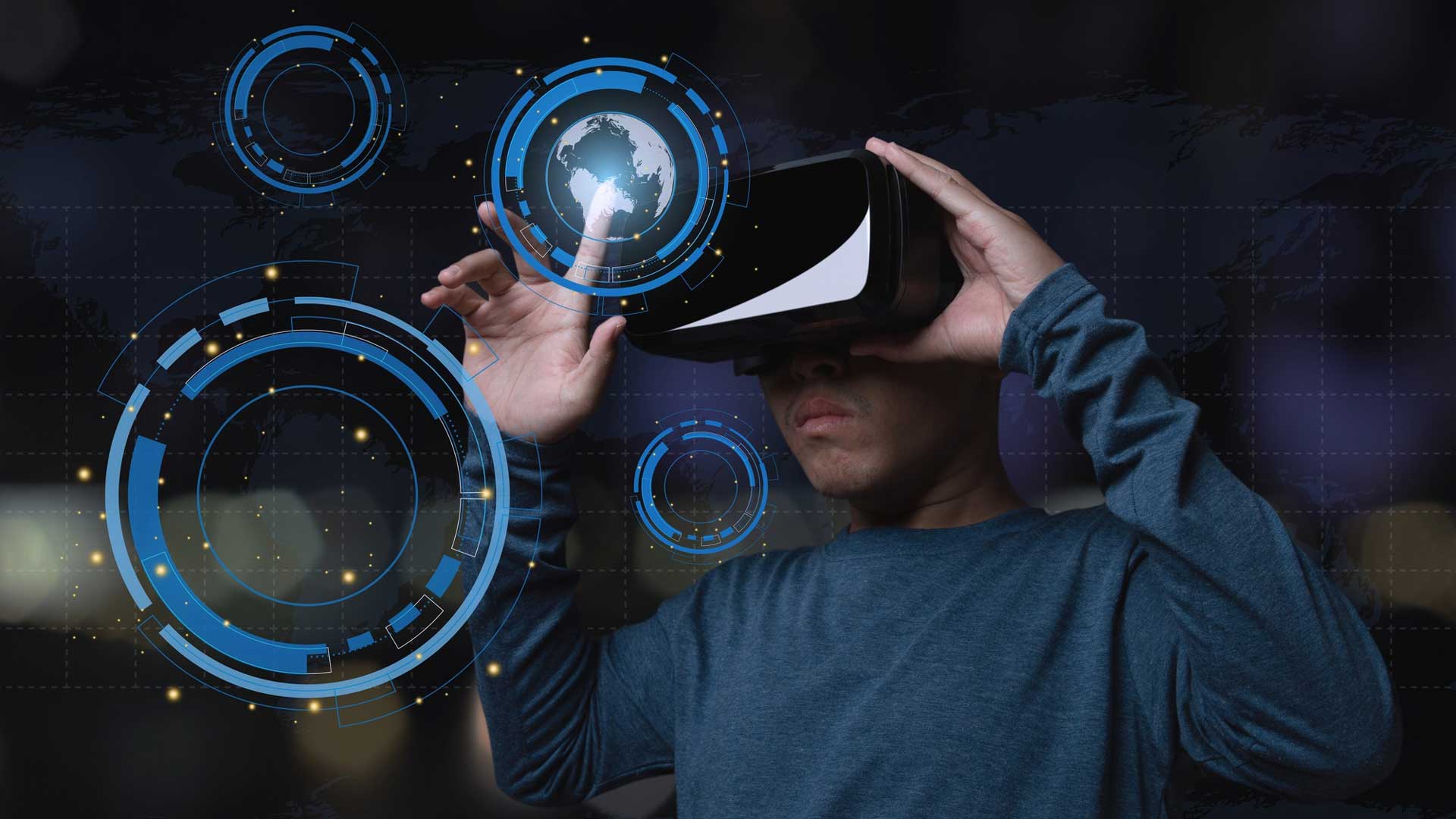 young-man-using-virtual-reality-headset-with-future-technology-innovation-concept-global-business-digital-link-tech